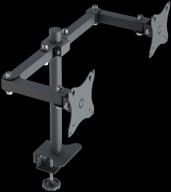 arm for two monitors on the table tilt-swivel with a diagonal of 15 "-32" remo k-502, black logo