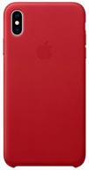 apple leather case for iphone xs max, red logo