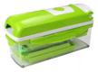vegetable cutter with interchangeable nozzles plus nicerdicer logo