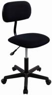 🪑 black textile upholstered office chair - bureaucrat ch-1201nx логотип