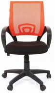 computer chair chairman 696 office, upholstery: textile, color: black/orange logo
