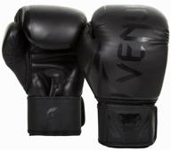 боксерские перчатки venum challenger 2.0 boxing gloves black/black 10 унций логотип