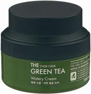 tony moly the chok chok green tea watery cream moisturizing face cream, 60 ml, 60 g logo