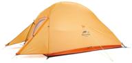 палатка трекинговая двухместная naturehike cloud up 2 nh17t001-t (210t), оранжевый логотип