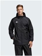 куртка adidas core18 rn jkt black/white мужчины ce9048 s логотип