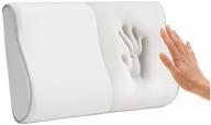 orthopedic pillow with memory effect for back and neck pain ecosapiens memory 50x32x10/8 cm logo