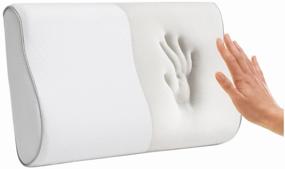 img 4 attached to Orthopedic pillow with memory effect for back and neck pain EcoSapiens Memory 50x32x10/8 cm