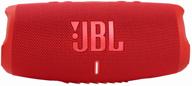 portable acoustics jbl charge 5, 40 w, red логотип