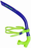 трубка для плавания mad wave pro snorkel, темно-синий логотип