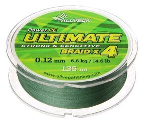 img 2 attached to Braided cord ALLVEGA ULTIMATE d=0.12 mm, 135 m, 6.6 kg, dark green, 1 pc.