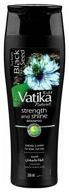 set shampoo and conditioner black seed (black cumin) strength and shine 200ml each. vatika logo