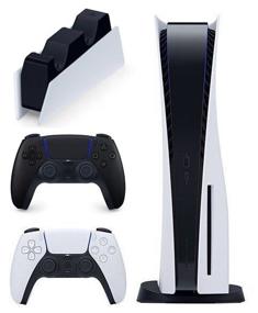 sony playstation 5 game console 825 gb ssd, white/black midnight logo