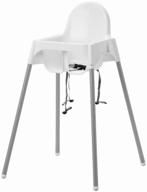 feeding highchair ikea antelope, white logo