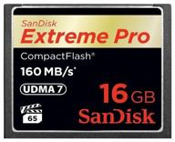 sandisk extreme pro compactflash 160mb/s memory card - fast read & write speeds: 160 mb/s & 150 mb/s logo