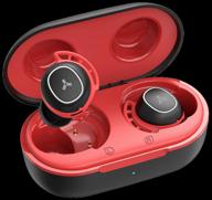 headphones accesstyle fiesta tws, wireless, vacuum, bt 5.2, 500 mah, ipx6, red logo