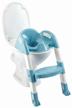 🚽 thermobaby kiddyloo toilet seat with step: convenient blue/white potty training aid logo