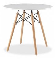 🪑 eames dsw stool group: kitchen table stool, 80 cm, brown/white - stylish and practical! логотип