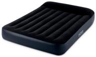 🛏️ intex pillow rest raised air mattress with fiber-tech technology in dark blue - size: 191x137 cm logo