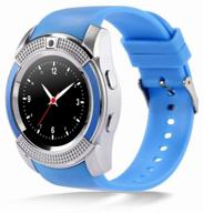 smart watch smart watch v8 blue logo