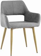 chair stool group cromwell new, metal/textile, color: gray logo