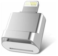 кард ридер lighting - micro sd - tf а+ для iphone /ipad, камер, дронов и пр. - серебристый логотип