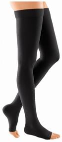 img 3 attached to stockings medi duomed DO251/DO261 with silicone rubber, anti-varicose, class 2, size: L, length: 72-83 cm, black
