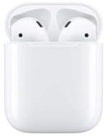 apple airpods 2 wireless headphones with charging case mv7n2 ru, white логотип