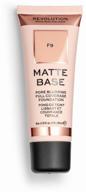 revolution matte base foundation, 28 ml, shade: f9 logo