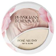physicians formula highlighter rosé all day set & glow, pink glow logo