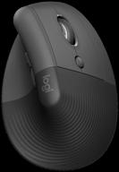 logitech lift wireless vertical mouse, graphite logo