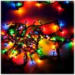 🎉 6m garland string lights with 100 multi-colored lights on a green wire - es00100/5f logo