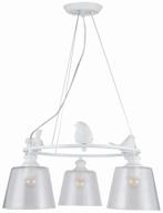 chandelier arte lamp passero a4289lm-3wh, e27, 120 w, number of lamps: 3 pcs., armature color: white, shade color: colorless logo