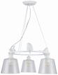 chandelier arte lamp passero a4289lm-3wh, e27, 120 w, number of lamps: 3 pcs., armature color: white, shade color: colorless logo