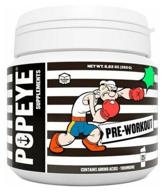 popeye supplements pre-workout, strawberry-lime, 250 gr. to increase endurance. logo