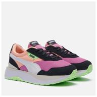 puma cruise rider silk road pink sneakers, size 37 eu logo