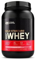 optimum nutrition 100% whey gold standard protein, 909g, strawberry logo