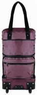 travel bag on wheels with sliding bottom bag-trophy art. 315 , color-burgundy logo