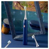 soocas x3u van gogh museum design sonic toothbrush, blue logo