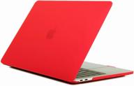 case palmexx maccase for macbook air 13" (2018-2020) a1932, a2179, a2337, matte red logo