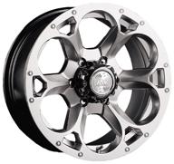 wheel rim racing wheels h-276 8х17/6х139.7 d67.1 et20, bk f/p logo