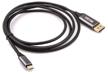 adapter cable vcom usb 3.1 type-cm - dp(m) 4k@60hz, 1.8m, pd, aluminum shell, (cu422mcpd-1.8m) logo