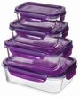 oursson container set cg3502ss, sweet plum logo
