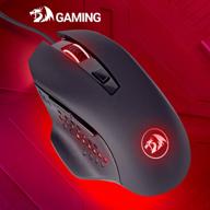 gaming mouse redragon gainer, black логотип