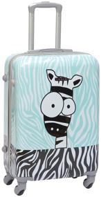 img 4 attached to TEVIN case, polycarbonate, support legs on the side, 120 l, size L, zebra