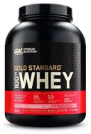 протеин optimum nutrition 100% whey gold standard, 2353 гр., клубника логотип