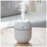 humidifier, desktop diffuser with rgb backlight (white) / humidifier for home / automatic humidifier / humidifier logo