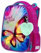 berlingo expert colorful butterfly satchel, purple/lilac/turquoise logo