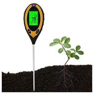 ph meter for soil, (4 in 1) / measuring the level of ph / humidity / temperature and soil illumination / with lcd display logo