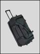bag on wheels 130 liters travel color black factory russia luggage house reinforced material jeans nylon shoulder strap logo