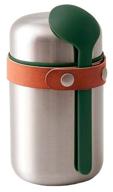 thermos for food black blum box appetit food flask, 0.4 l, olive logo